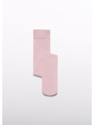 Чорапогащник в бледо розов цвят с блясък Abel and Lula