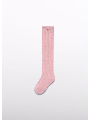 Детски ажурни чорапи в розов цвят Abel and Lula
