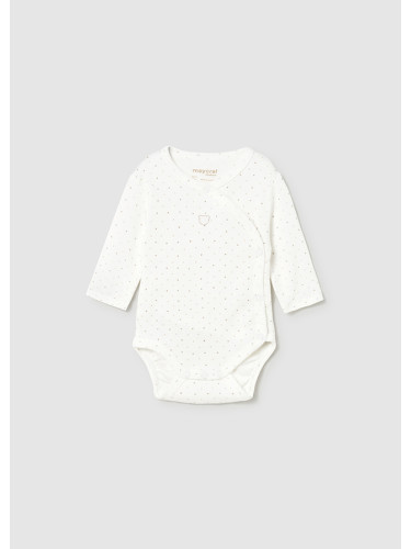 Бебешки гащеризон със сърца в цвят екрю Mayoral