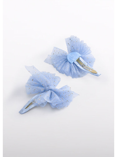 Комплект от два броя щипки за коса в светлосин цвят Abel and Lula