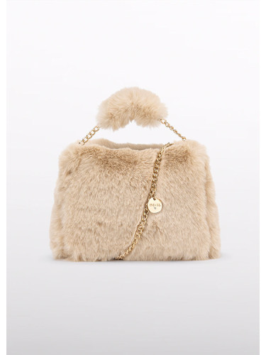 Детска пухена чанта в цвят екрю Abel and Lula