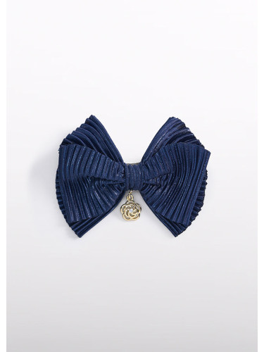 Фиба за коса в тъмносин цвят плисе Abel and Lula