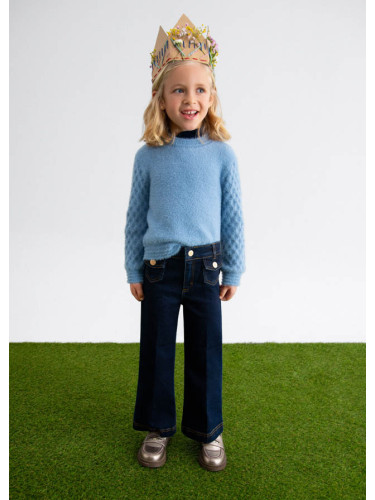 Детски дънки в тъмно син цвят с широк крачол Abel and Lula