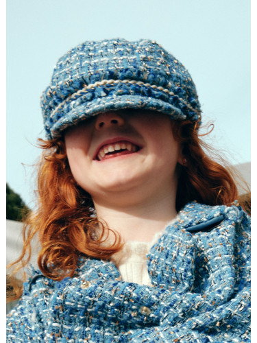 Каскет от букле в син цвят Abel and Lula