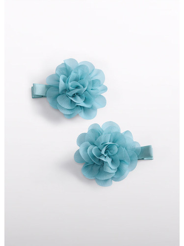 Комплект от две шноли за коса в син цвят Abel and Lula