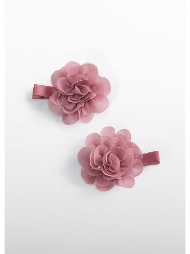 Комплект от две шноли за коса в розов цвят Abel and Lula