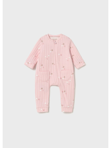 Рипсен бебешки гащеризон в розов цвят Mayoral
