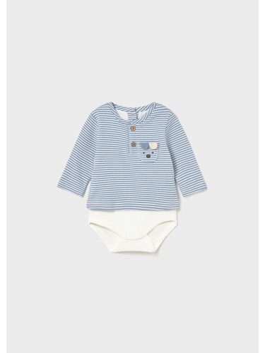 Бебешка боди блуза в син цвят Mayoral
