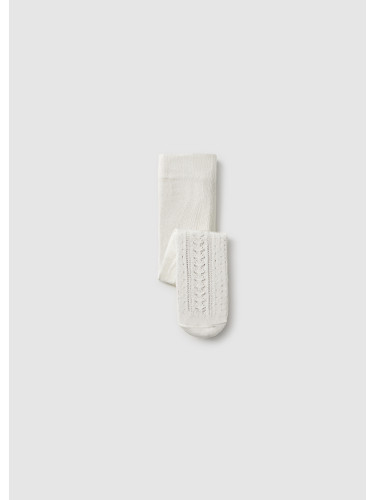 Бебешки мрежест чорапогащник в цвят екрю Mayoral kids