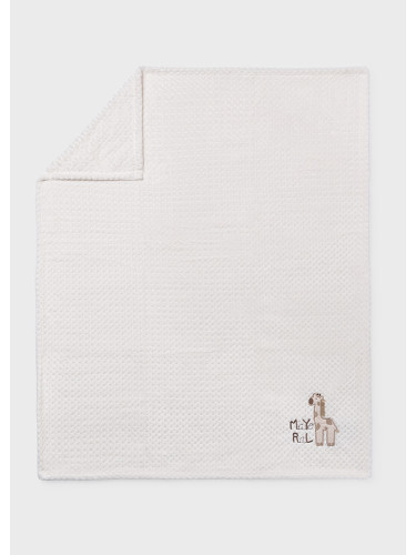 Бебешко одеяло в бежов цвят с жираф Mayoral