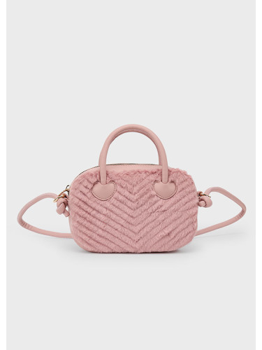 Детска плюшена чанта в розов цвят Mayoral