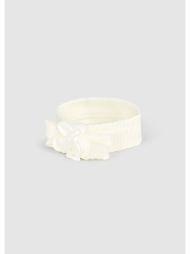 Бебешка лента за глава в бяло Mayoral