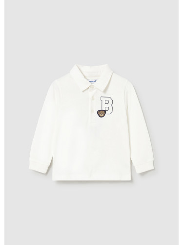 Бебешка блуза с яка в бял цвят Mayoral
