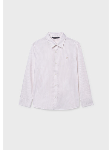 Детска класическа изчистена риза в цвят екрю Mayoral