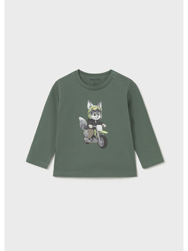 Зелена бебешка блуза с дълъг ръкав Mayoral