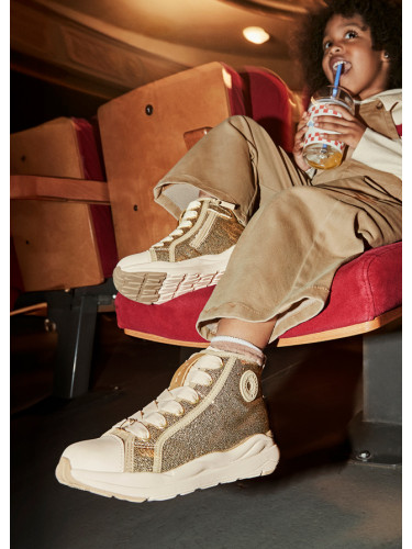 Детски брокатени кецове и златисто Mayoral