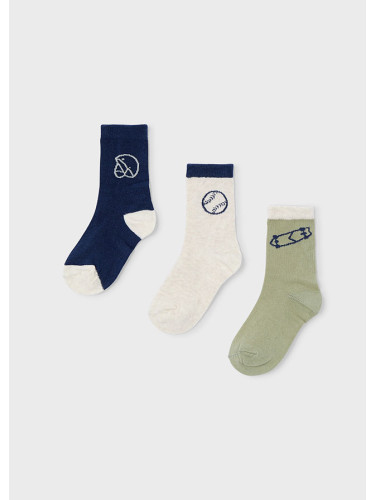 Детски комплект три чифта чорапи в зелен цвят Mayoral