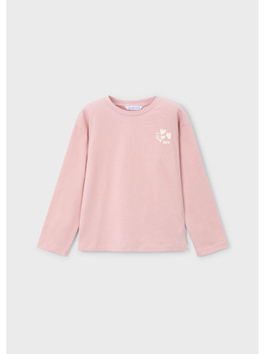 Блуза в розов цвят с щампа на гърба Mayoral