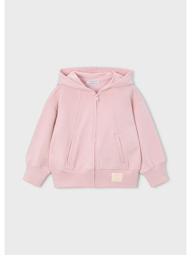 Детски суитшърт в розов цвят с качулка Mayoral