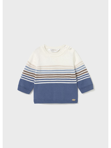 Бебешки пуловер от плетиво в син цвят Mayoral
