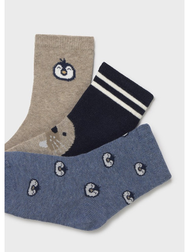 Бебешки комплект от три чифта чорапи в тъмносин цвят Mayoral