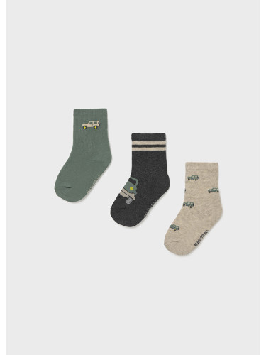 Бебешки комплект от три чифта чорапи в зелено Mayoral