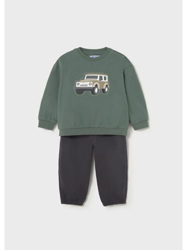 Бебешки комплект от две части в тъмнозелен цвят Mayoral