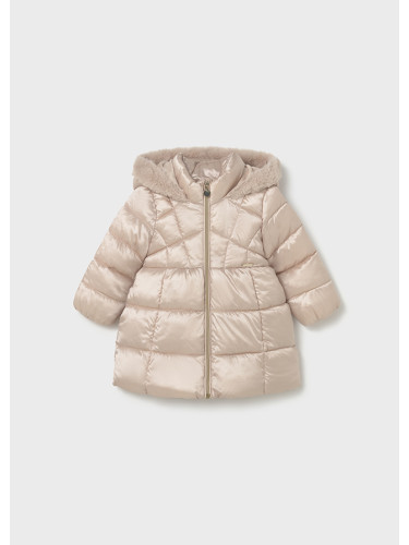 Бебешко дълго зимно яке в бежов цвят Mayoral