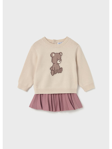 Бебешки плетен комплект от две части в розов цвят Mayoral