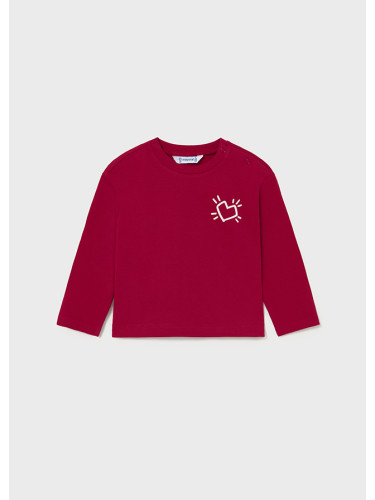 Блуза в цвят бордо с щампа на гърба Mayoral