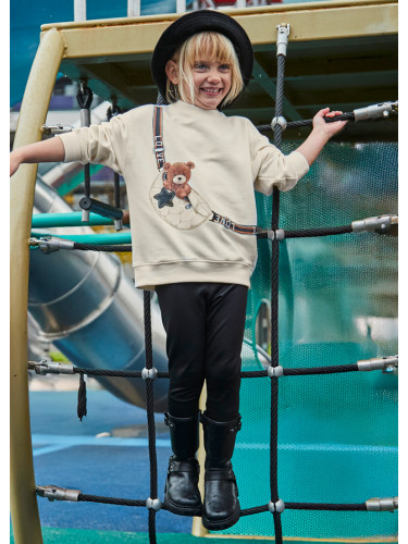 Комплект от 2 части в цвят екрю с щампа на мече Mayoral