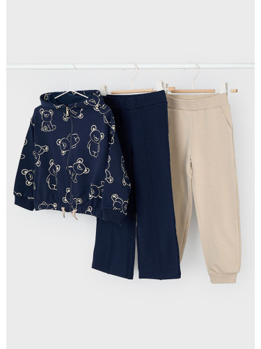 Детски комплект от два панталона и суитшърт в тъмносин цвят Mayoral