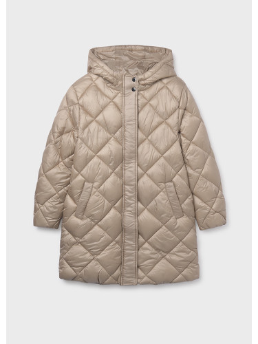 Детско дълго зимно яке в бежов цвят Mayoral