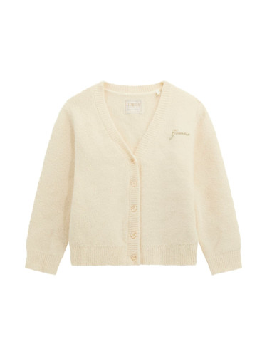 Бебешка жилетка с триъгълно деколте с копчета Guess