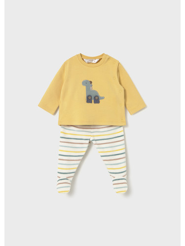 Бебешки комплект с ританки в жълт цвят Mayoral