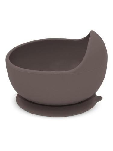 Petite&Mars Take&Match Silicone Bowl купичка с вендуза Bitter Cocoa 6m+ 1 бр.