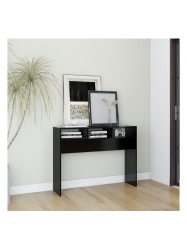 Sonata H Конзолна маса, черна, 105x30x80 см, инженерно дърво
