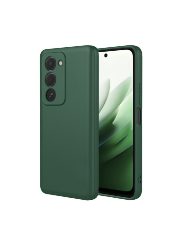 Силиконов кейс iPaky матиран, За Xiaomi Redmi 15, Тъмнозелен