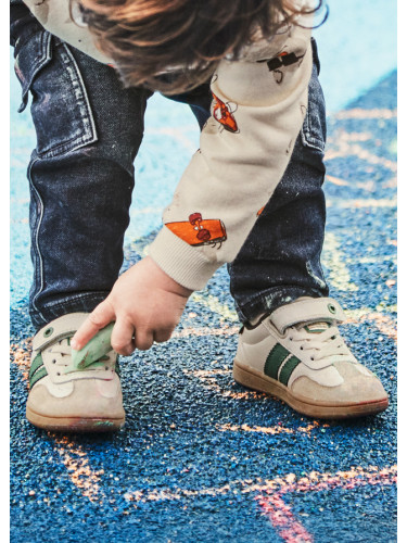 Детски спортни кецове в бежов и зелен цвят Mayoral