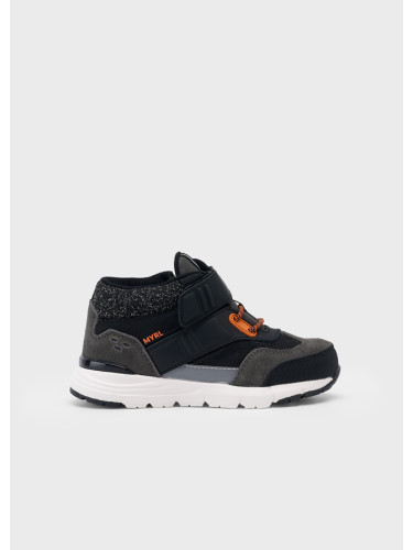 Боти в графитен цвят с оранжеви детайли Mayoral