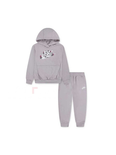 ДЕТСКИ СПОРТЕН ЕКИП ЗА МОМИЧЕ NIKE 36N378-PA1 PO HOODIE JOGGER FT PANT SET БЛЕДОЛИЛАВ