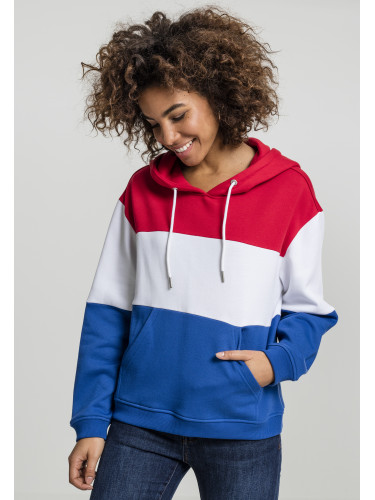 Women's Oversize 3-Tone Fiery Red/White/Royal