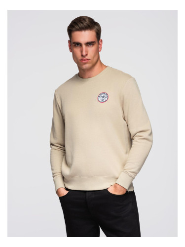 Ombre Men's non-stretch sweatshirt with patch