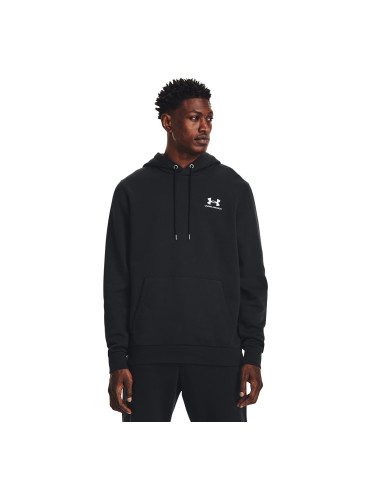 Суитшърт Under Armour Essential Fleece Hoodie Black/ White XL