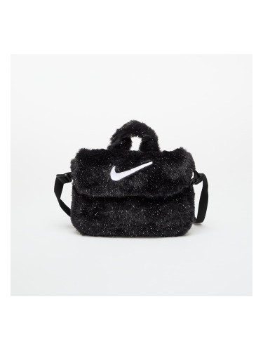 Чанта Nike Big Kids' Faux Fur Crossbody Bag (1L) Black/ Cool Grey/ White Universal