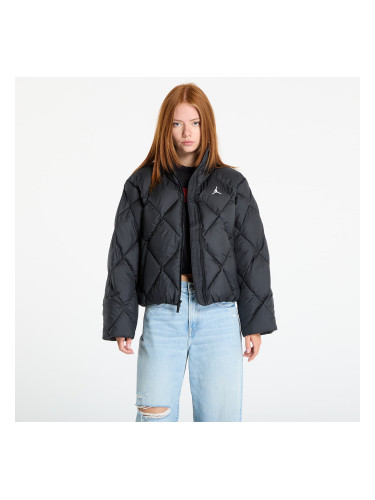 Яке Jordan Brooklyn Women's Quilted Puffer Jacket Black/ White M