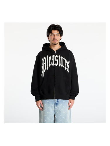 Суитшърт PLEASURES Twitch Zip Hoodie Black L