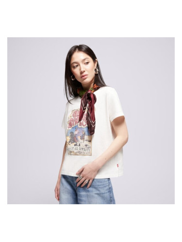 Levi's Тениска Graphic Boxy Tshirt Whites дамски Дрехи Тениски A8804-0049 Бял