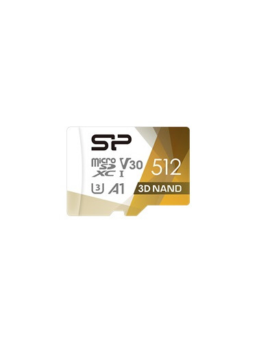 SILICON POWER memory card Superior Pro Micro SDXC 512GB UHS-I U3 V30 +