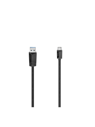 Кабел HAMA USB-C мъжко-USB-A мъжко, USB 3.2 Gen 1, 5Gbit/s, 0.75 м., Ч
